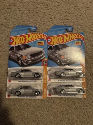 Hot Wheels ‘89 Mercedes-Benz 560 SEC AMG Silver #150/250 - 2023 Lot Of 4 - Image 1 of 4
