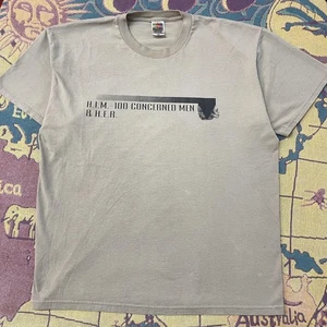 Vintage HIV Awareness African-American Shirt size XL, HIM 100 Concerned Men HER - Picture 1 of 14