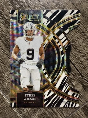 TYREE WILSON 2023 SELECT PREMIER LEVEL ROOKIE ZEBRA DIE CUT RC - Image 1 of 2