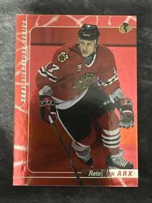 2000-01 BAP Signature Series Ruby Parallel 269 Reto von Arx Chicago Blackhawks - Image 1 of 2