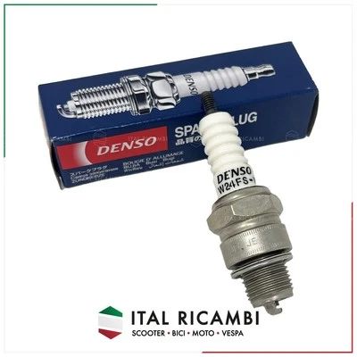 CANDELA PASSO CORTO DENSO W24FSU NGK B7HS SCOOTER VESPA CICLOMOTORE