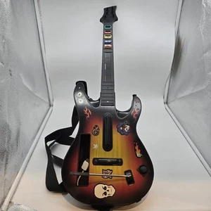 Guitar Hero Gitarre Nintendo Wii Red Octane Sunburst mit Gurt getestet Gaming selten - Bild 1 von 14