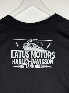 Harley Davidson Shirt Mens 4XL Black Red Motorcycle Biker Skull USA, Portland OR - Picture 1 of 9