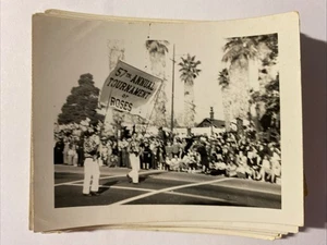 1946 Parade 57th Annual Tournament Roses Pasadena Street Crowd Floats Lot 47 - Bild 1 von 14