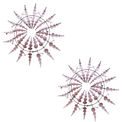 Rosa  Metal Windmill Neue Kinetische Metall-, Geeignet für  und2940 - Bild 1 von 4