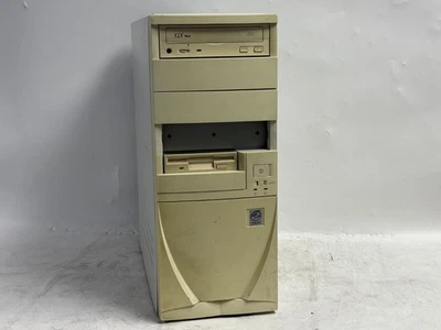 Vintage Beige ATX PC case w/ floppy & DVD drive, and 250W PSU - Image 1 of 4