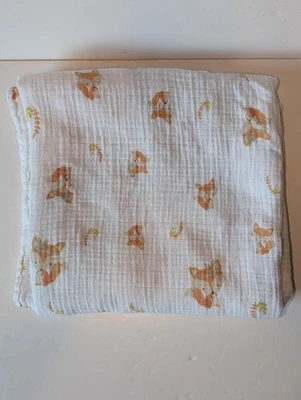 Babebay Muselina Bambú Envoltura Manta Zorro Rojo Bebé Infante Bambú/Algodón Manta  Foto 1 de 4