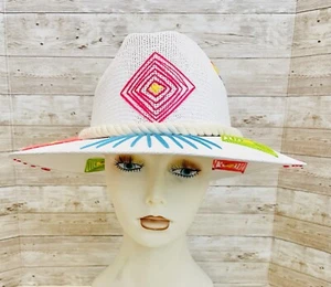 Mexican Embroidered HAT Sombrero Mexicano Bordado De Lona By Chica Mexico - Picture 1 of 19