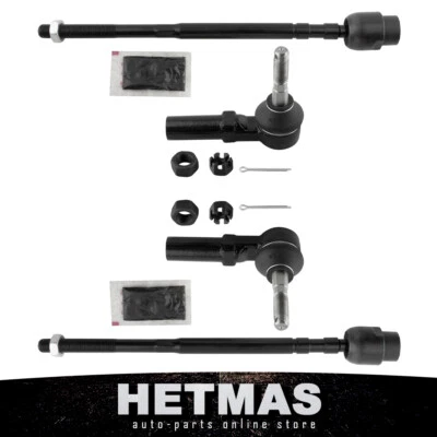 内外领带杆转向套件 4 件套适用于别克雪佛兰 Oldsmobile Pontiac — 第 1/4 张图片