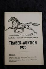 Buch Traber Auktion München Zirkus Krone Circus 05 / 1970 Pferd Stammbaum Sport