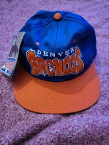 Vintage 80er 90er Denver Broncos Snapback Mütze Brandneu mit Etikett Y2k - Bild 1 von 7