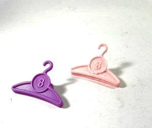 Vintage Barbie Doll Clothes Hangers  Closet Accessories Set Of 2 - Picture 1 of 8