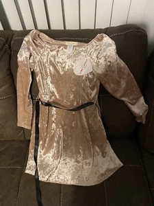 Girls Love Cameron Velvet Dress Mauve Color Size 11/12(4G1) - Picture 1 of 3