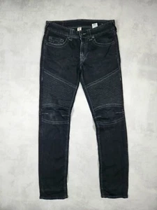 Crazy Y2K True Religion Jeans Ricky T Black Denim 32 - Picture 1 of 11