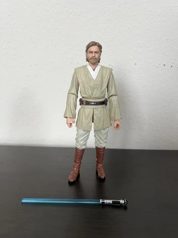 Star Wars Black Series Loose 6” Figure Obi Wan Kenobi (Jedi Knight) AOTC Cover