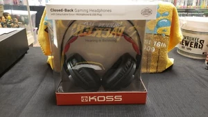 NIB KOSS CLOSED BACK GAMING HEADPHONES BOOM MICROPHONE USB RED GMR-540-ISO-USB - Picture 1 of 6