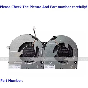 New for HP BookPro 16-AB TPN-W161 COOLING FAN R+L DC5V N63219-001 - Picture 1 of 2