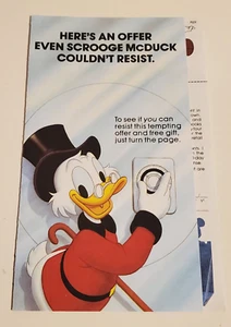 DISNEY BROCHURE SCROOGE McDUCK GROLIER WONDERFUL WORLD OF READING BOOK CLUB 1986 - Picture 1 of 3