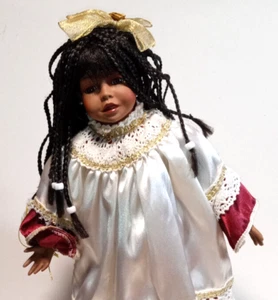 Caja de música para muñeca de porcelana Grace Cindy Shafer Musical 1995 15" Paradise Galleries - Imagen 1 de 7