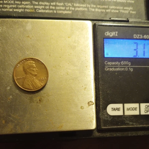1982 d copper penny large date Cover