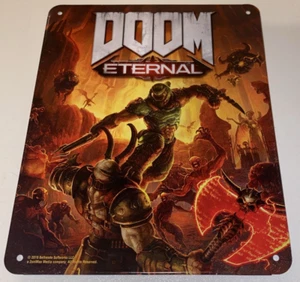 DOOM Eternal Video Game Metal Tin Sign Approximately 6.5"x5.25" - Imagen 1 de 5