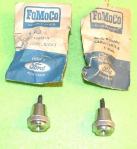 1965 1966 Ford Custom Galaxie 500 XL LTD 7-Litre Convert NOS RADIO CONTROL KNOBS - Picture 1 of 4