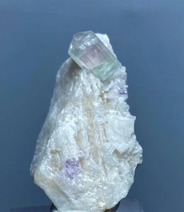 Natural Small Bi Color Tourmaline Crystal Specimen From Afghanistan 🇦🇫18 Carat - Foto 1 di 8