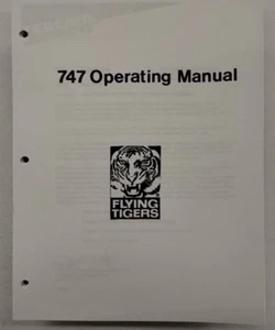 Flying Tigers 747 Operating Manual-Reproduction - Picture 1 of 24