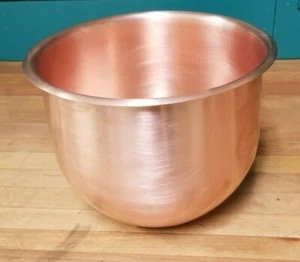 Vintage Hobart Atlas Copper Bowl Insert for N50 5 Qt. Mixers - REFURBISED EUC - Picture 1 of 5