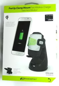 Bracketron PwrUp Clamp Mount Fast Wireless Qi Charger on Car Dash/Vent - Picture 1 of 2