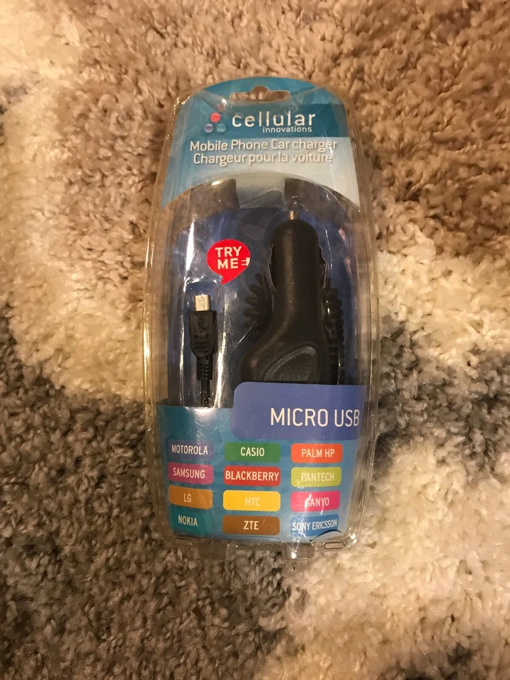 Cargador de viaje móvil micro USB Black Cellular Innovations Foto 1 de 1