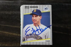 ERIC HANSON SEATTLE MARINERS AUTOGRAPHED CARD - Picture 1 of 1