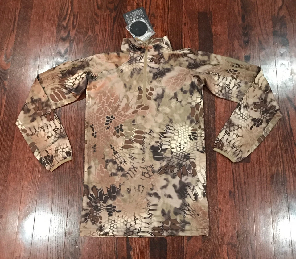NWT$100 Mens Kryptek Valhallacamo Shirt Zip Neck Long Sleeve XS - Image 1 of 4