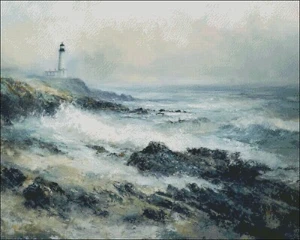 Lighthouse Watch - Counted Cross Stitch Kits Needlework Embroidery DIY - Picture 1 of 3