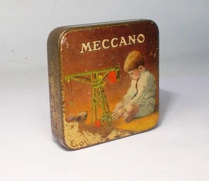 Meccano Small Parts Tin - child with crane (A) - Picture 1 of 1