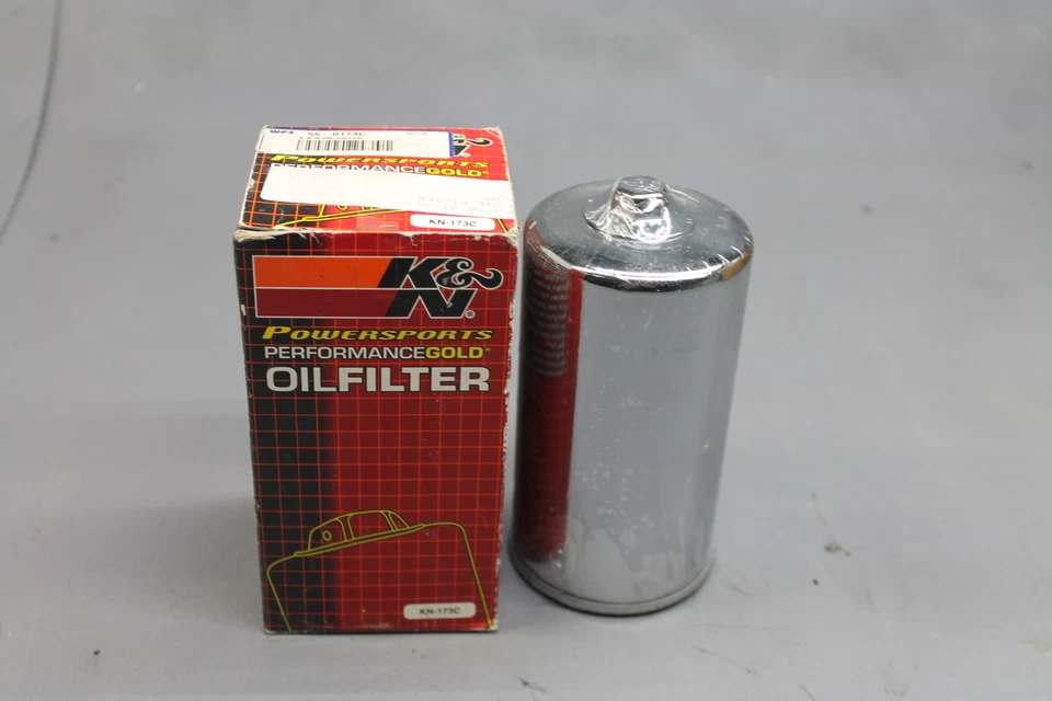 K&N CHROME ENGINE OIL FILTER  56-0173C #6 - Image 1 of 4