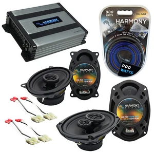 Chevy Camaro 1982-1992 Factory Speaker Upgrade Harmony R46 R69 & HA-A400.4 Amp - Afbeelding 1 van 8