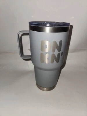 Vaso de viaje de acero inoxidable Dunkin Donuts 28 oz (gris). Foto 1 de 4