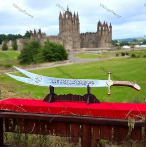 Arabic Caliph Sword of Osman Handmade Islamic Swords Zulifaqar Imam Ali Gift Him - Picture 1 of 4