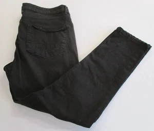 Chinos ajustados PAVO REAL, pierna recta, algodón elástico, negro, cintura 36", W36, L30 - Imagen 1 de 13
