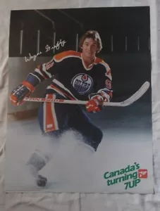 TEN (10x) WAYNE GRETZKY EDMONTON OILERS ORIGINAL VINTAGE 1982 7-UP POSTERS - Picture 1 of 1