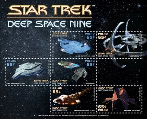 Palau - Star Trek - Deep Space Nine, Sheet of 6 stamps - 2015 MNH Cover