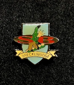 BRECKENRIDGE SNOWBOARD Esquí Pin Insignia COLORADO Resort Solapa de Viaje de Recuerdo - Imagen 1 de 3