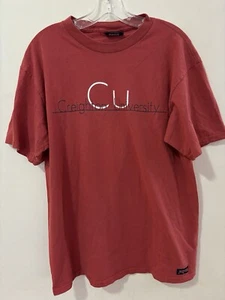 Vintage 90s JanSport Creighton University Maroon T-Shirt sz Large Made In USA - Picture 1 of 5