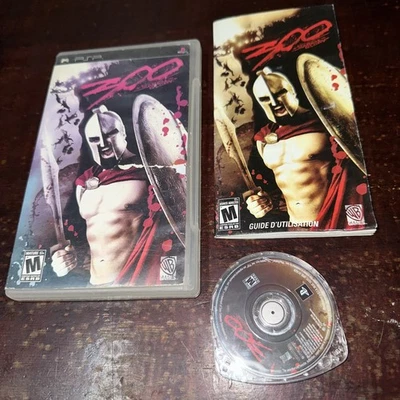 300: March To Glory (Sony PSP, 2007, Black Label) Complete w/ French Manual - Image 1 of 3