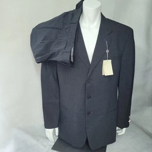 MANI Suit Men's 46R/W41 Gray Wool Union Made in USA New Line Dillard's $695 - Picture 1 of 22