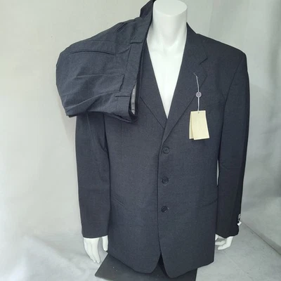 MANI Suit Men's 46R/W41 Gray Wool Union Made in USA New Line Dillard's $695 - Image 1 of 4