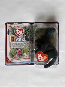 Bronty The Bronto McDonalds TY Bronty Teenie Beanie Baby 2000 Rare Retired NIB - Picture 1 of 2