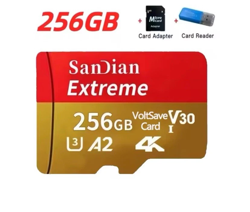 SanDian 256Go Extreme microSDXC, carte micro sd + adaptateur SD - Immagine 1 di 1
