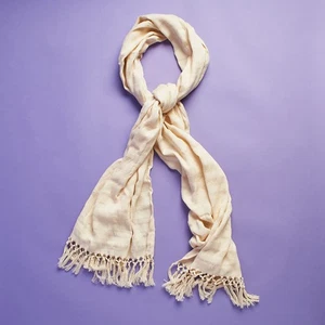 Sciarpa nuova Tribe Alive tessuta a mano BE KIND edizione natalizia 2019 scatola 100% cotone - Foto 1 di 6